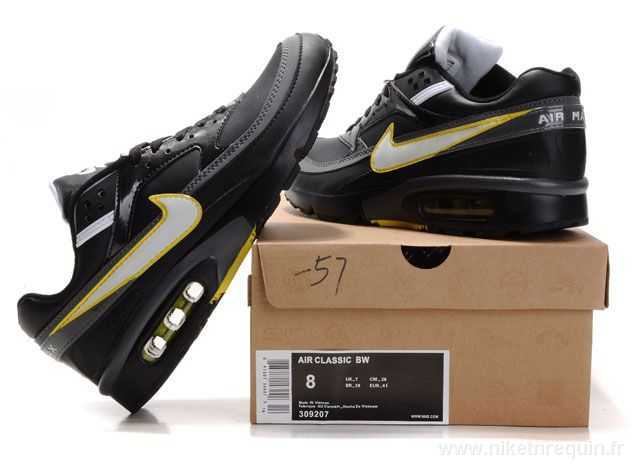 Air Max BW chaussures noir et jaune (2)